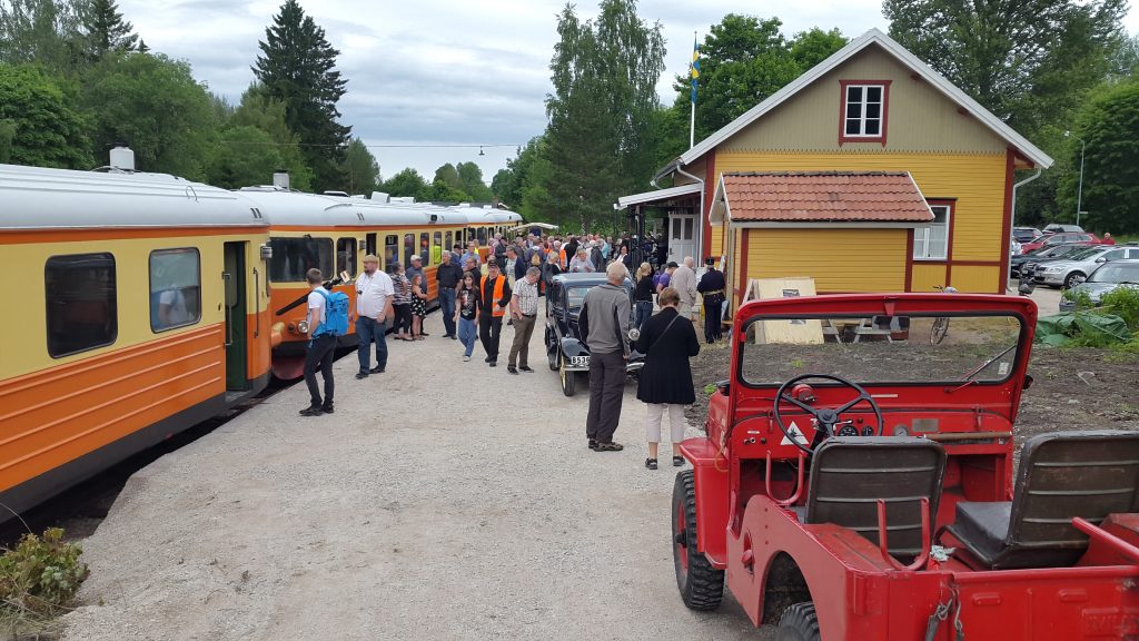 I Kärrgruvan har vi återuppfört ett eget stationshus som invigdes 2016